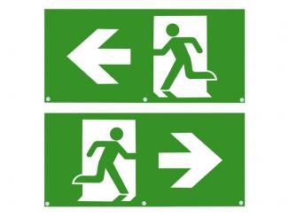 Dotlux  Erweitertes Piktogrammset links und rechts (2 Stück) für LED-Notleuchte EXITmulti (Artikel 3 