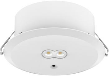 Dotlux LED-Sicherheitsleuchte EXITtop mit Selbsttest inkl. 2 austauschbaren Linsen weiß 3h 