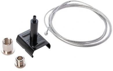 Dotlux 3 Phasen-Schienenabhängungsset PRO, 1,5 m. Draht, schwarz 