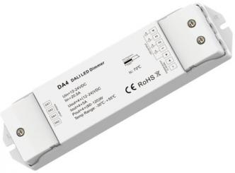 Dotlux 4Kanal DALI-Dimmer max. 480W für LED-Streifen 4x5A 12- 24 V PWM 
