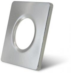 Dotlux Zierring für MULTISCREW eckig Edelstahl gebürstet 