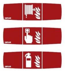 Dotlux Erweitertes Piktogrammset (3 Stück) für LED-Notleuchte EXIT (Artikel 5389) 