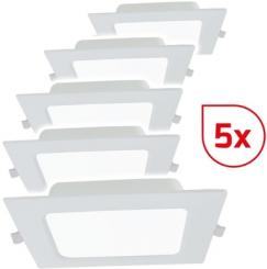 Dotlux LED-Einbaupanel SQUAREeco IP20 16W 3000K 175x175mm Bundle 5 Stück 