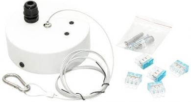 Dotlux Abhängeset Deckenbaldachin mit 2m Stahlseil für LED-Pendelleuchte CAPPUCCINO 