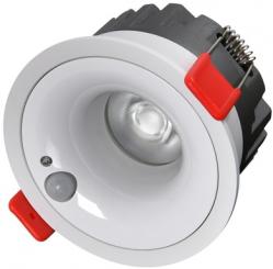 Dotlux LED-Downlight SENSOlight 12W 3000K mit Tageslicht und Bewegungssensor 