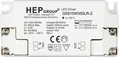 HEP  LED Treiber, Konstantstrom, 350mA, 15W 