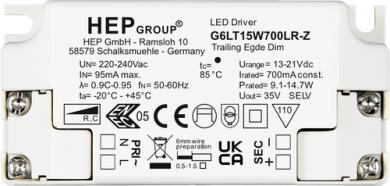 HEP  LED Treiber, Konstantstrom, dimmbar, 500mA, 15W 