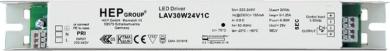 HEP  LED Netzteil, Konstantspannung, dimmbar, 24Vdc, 30W (1-10V) 