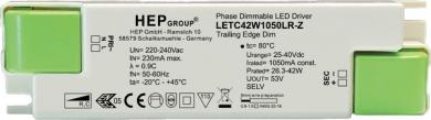 HEP  LED Treiber, Konstantstrom, dimmbar, 700mA, 42W (Phasenabschnitt) 