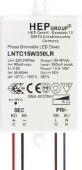 HEP  LED Treiber, Konstantstrom, dimmbar, 350mA, 15W (Phasenabschnitt) 