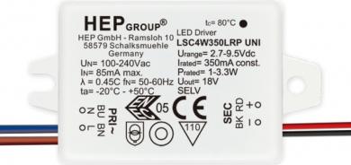 HEP  LED Treiber, Konstantstrom, 500mA, 4W 