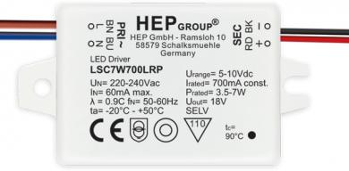 HEP  LED Treiber, Konstantstrom, 350mA, 7W 