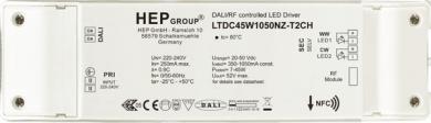 HEP  LED Treiber, Konstantstrom, dimmbar, 350-1050mA per NFC, 45W (DALI-2(DT8)/opt. RF) 