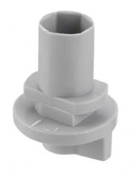 Nordic Aluminium Stromschienensystem XTAK 142-1 Schienenadapter für 2mm Dekohaken, Alu/Grau, clamp f 