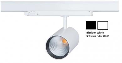 Lival Stromschienenstrahler Klack LED DC 1208 930 PWG8HE 0.75A 30W/3700lm FL (3D 28°) Schwarz GA 