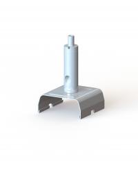 Stromschienensystem Seilbefestigungsklammer f. Nordic Stromschienen, weiß, Arbeitslast 20kg 