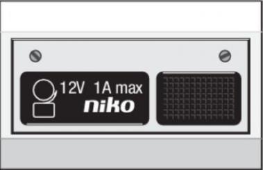 Niko  NIKO Türkommunikation - BELL PUSH-BUTTON 12V 