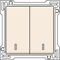 Niko  NIKO Original Cream - 2x1/2 ROCKER+LENS CREAM 