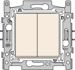 Niko  NIKO Original Cream - SWITCH+PUSHBUTTON CREAM 