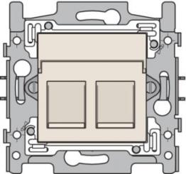 Niko  NIKO Datacom - 2XRJ11 UTP CREAM 
