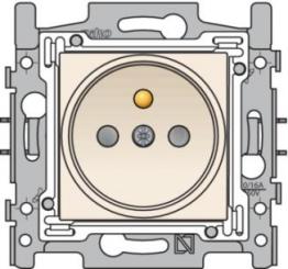 Niko  NIKO Original Cream - SOCKET-OUTL. PIN+SAFETY 