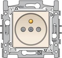 Niko  NIKO Original Cream - SOCKET-OUTL. PIN+SAFETY 