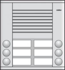 Niko  NIKO Türkommunikation - AUDIO DOORST 2x3 BUTTONS 