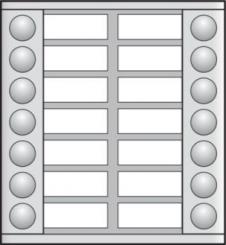 Niko  NIKO Türkommunikation - EXTENSION 2x7 BUTTONS 