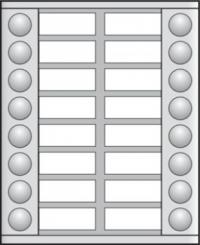 Niko  NIKO Türkommunikation - EXTENSION 2x8 BUTTONS 
