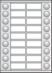Niko  NIKO Türkommunikation - EXTENSION 2x9 BUTTONS 