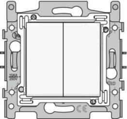 Niko  NIKO Original White - DOUBLE-PUSH-BUTTON 2XNO 
