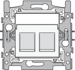 Niko  NIKO Datacom - 2XRJ11 UTP WHITE 