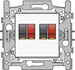 Niko  NIKO Original White - FRAME 2x AUDIOCONNECTOR 