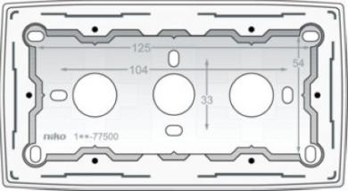 Niko  NIKO Original White - MOUNTINGBOX DOUBLE WHITE 