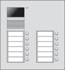Niko  NIKO Türkommunikation - VIDEO DOORST 2x6 BUTTONS 