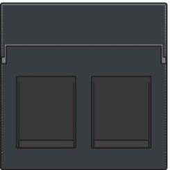 Niko  NIKO Datacom - CP DATA 2xRJ ANTHRACITE 