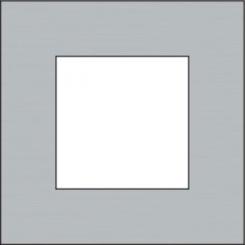 Niko  NIKO Pure Stainless Steel - COVERPL 1GANG S.STEEL 