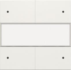 Niko  NIKO Pure White Steel - SET 4xPUSHB. 24V+LED/L 