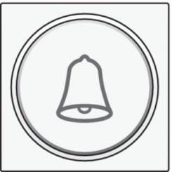 Niko  Pure White Steel - SET PUSH-B. 6A 'BELL' 