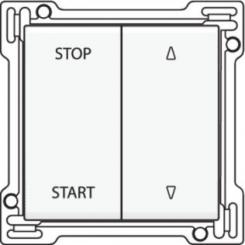 Niko  Pure White Steel - SET SWITCH BLINDS WHITE 