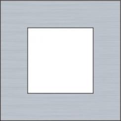 Niko  NIKO Pure Aluminium - COVERPL 1GANG ALU GREY 