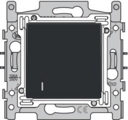 Niko  NIKO Pure Black Steel - HOTELCARDSWITCH BLACK 