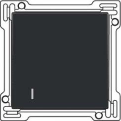 Niko  NIKO Pure Black Steel - SET HOTELCARDSWITCH 