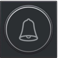 Niko  Pure Black Steel - SET PUSH-B. 6A BELL 