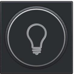 Niko  NIKO Pure Black Steel - SET PUSH-B. 6A LAMP 