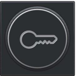 Niko  NIKO Pure Black Steel - SET PUSH-B. 6A KEY 