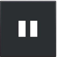 Niko  NIKO Pure Black Steel - SET USB CHARGER BLACK 