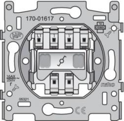 Niko  NIKO Steckdosen 45x45 - SOCLE SWITCH 2-WAY 16A 