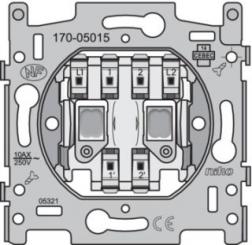 Niko  NIKO Steckdosen 45x45 - DOUBLE-PUSH-BUTTON 2XNO 