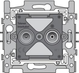 Niko  NIKO Steckdosen 45x45 - CONNECTION TV INTERKABEL 